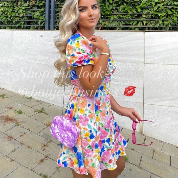 ZARA Floral Printed Mini Dress BNWT - Picture 1 of 7